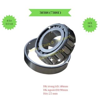 Vòng bi (bạc đạn bánh), mã số 30308 (7308E). Thông số F40*F90*25, hàng XFJP