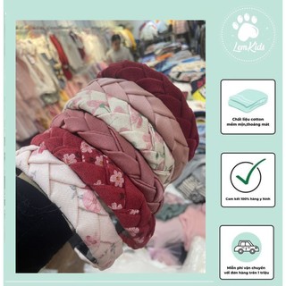 Bờm bé gái Mấn Tết vải hoa nhí xinh Phụ kiện áo dài