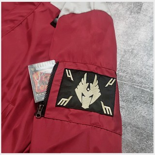 Áo Khoác Dù Đỏ Bạc Thêu Ryuki Nam Nữ Unisex Form Rộng Oversized