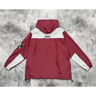 Áo Khoác Dù Đỏ Bạc Thêu Ryuki Nam Nữ Unisex Form Rộng Oversized