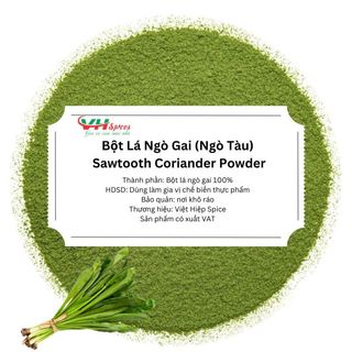 Bột lá ngò gai - bột lá mùi tàu nguyên chất túi 1kg việt hiệp