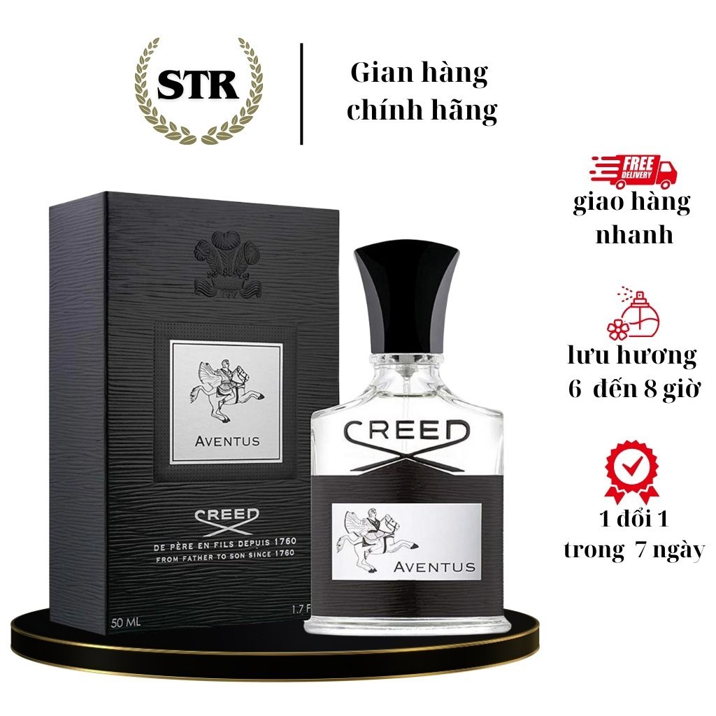 Nước Hoa Nam Cre ed Đen Aventtus EDP Dùng Thử Chiết 10ml Lịch Lãm Cuốn Hút Đàn Ông TE bt21