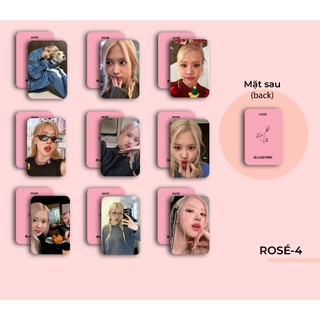Set 9 card b.lack.pink ver hồng + đen - đủ thành viên có chữ ký