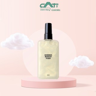 Xịt khóa nền trang điểm 3ce shimmer makeup fixer 95ml