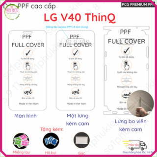 Dán PPF LG V40 ThinQ bóng, nhám cho màn hình, mặt lưng, full body lưng chuẩn xịn