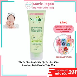 Tẩy Tế Bào Chết Simple Kind To  Skin Smoothing Facial Scrub - Tuýp 75ml