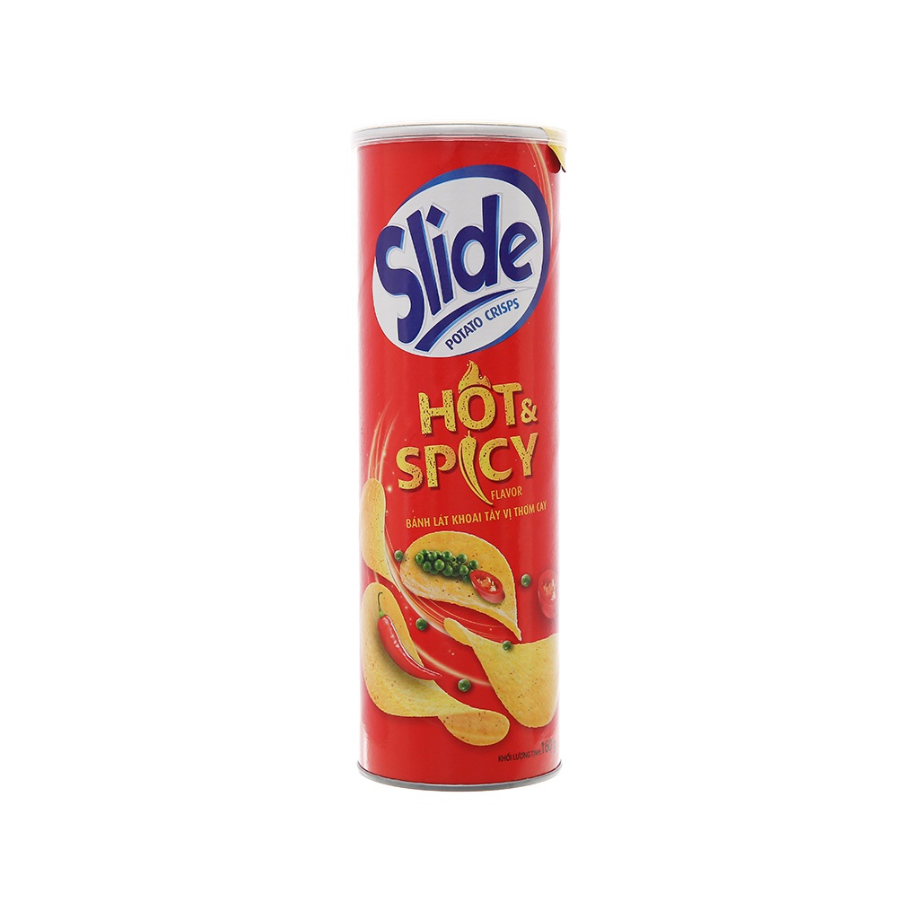 Snack Khoai Tây Slide Thơm Cay (Lon 145g)