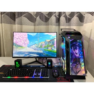 FULL COMBO PC GAMING CASE ES ROG ĐEN NGẦU