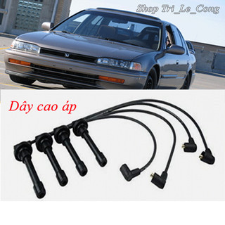 Honda 1992 1991 1993 Bộ dây phin cao áp Accord 90-93 xe hơi ô tô delco bugi phun xăng chế hòa khí máy 2.2 2.0