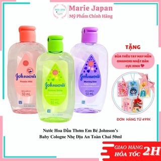 Nước Hoa Dầu Thơm Em Bé Johnson’s Baby Cologne Nhẹ Dịu An Toàn Chai 50ml