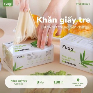 Khăn giấy tre tự nhiên FUDO (Giấy rút / Giấy cuộn) - Kenko