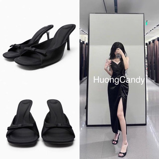 Guốc ZR đính Nơ đen nhỏ FullBox