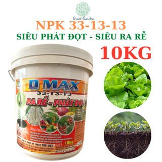 Phân bón npk 33-13-13 thùng 10kg siêu phát đọt, ra rễ tott's fertilizer