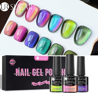 UR SUGAR Sơn Gel Set Mắt Mèo Kim Cương 6 Màu Gel Sơn Móng Tay Trang Trí Hình Mắt Mèo Độc Đáo 7ml