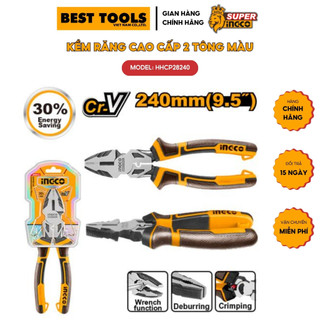 Kìm răng cao cấp 9.5 inch thép crv ingco hhcp28240