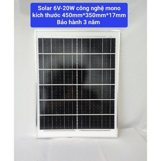 Tấm pin dùng cho đèn năng lượng mặt trời Vạn Năng Solar 20w