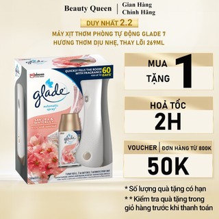Máy Xịt Thơm Phòng Tự Động GLADE 7 Hương Thơm Dịu Nhẹ, Thay Lõi 269ml,[100% CHÍNH HÃNG] - TV13