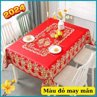 {90*150cm} Khăn trải bàn 3D Chữ Nhật sang trọng không thấm nước, chống thấm dầu mỡ, dễ lau chùi (đủ màu)