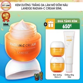 Kem dưỡng trắng da làm mờ nám thâm sạm cải thiện làn da tối màu, mang đến một làn da mịn màng Laneige Radian C 50ml