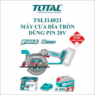 Máy cưa đĩa tròn dùng pin lithium-ion 20v total tsli14021 hàng chính hãng