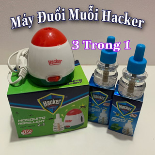 [Không Độc Hại] Máy Đuổi Muỗi Xông Tinh Dầu Hacker ABM SOLAR  ( 2 Tinh Dầu) Phòng Ngừa Côn Trùng,Khử Mùi