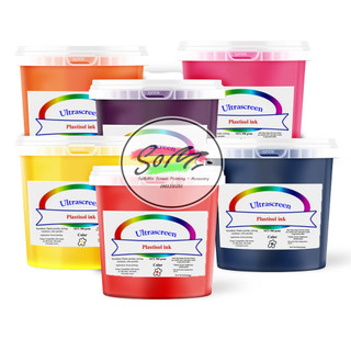 Mực Plastisol in lên vải quần áo, vải cotton áo thun dùng cho in lưới mực in lụa 500ml 1000ml 2000ml