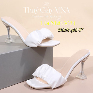 Guốc dép cao gót nữ quai trong đế cao 5-7-9 phân hot nhất 2024 THUÝ GIÀY VINA STORE mã SD28