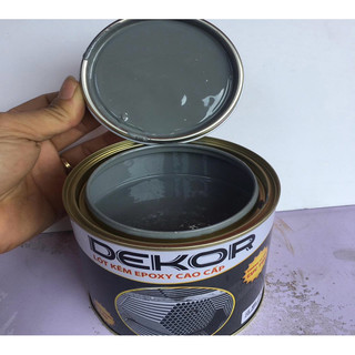 Lon 3kg Sơn lót chống rỉ sét dùng cho sắt kẽm tôn lạnh và trên mọi vật liệu cao cấp Dekor