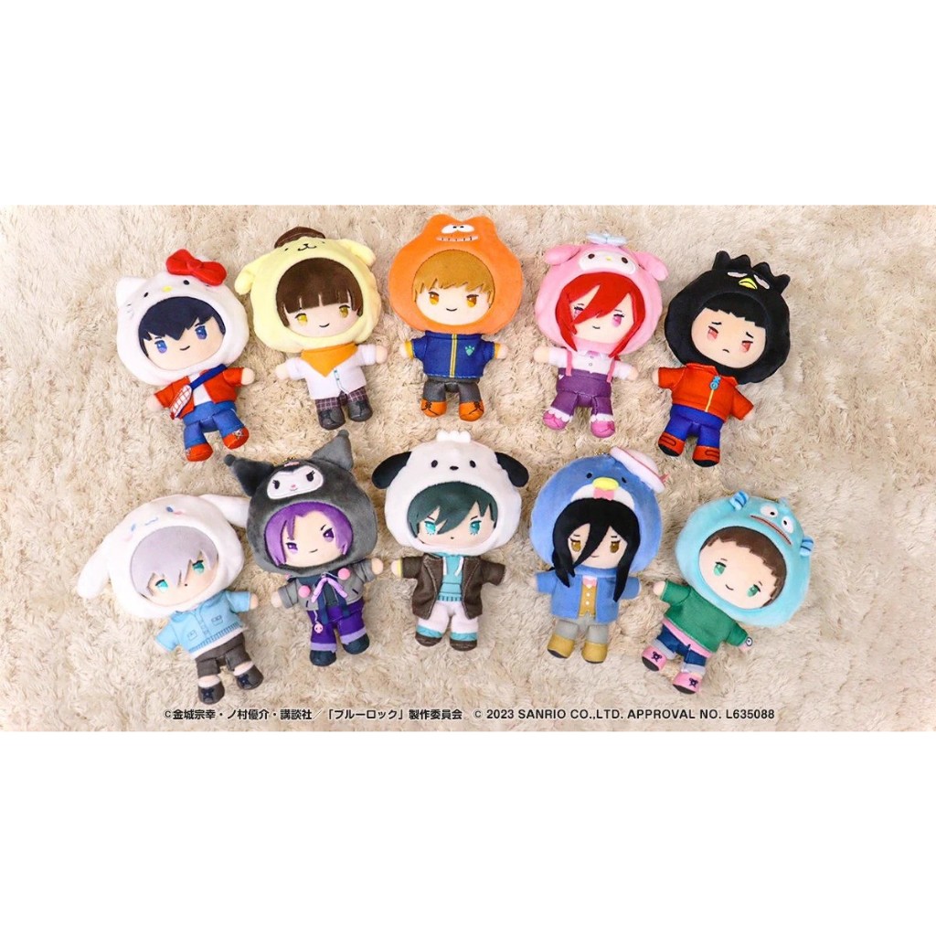 [Hàng sẵn][Chính hãng]  Doll 13cm Blue Lock x Sanrio