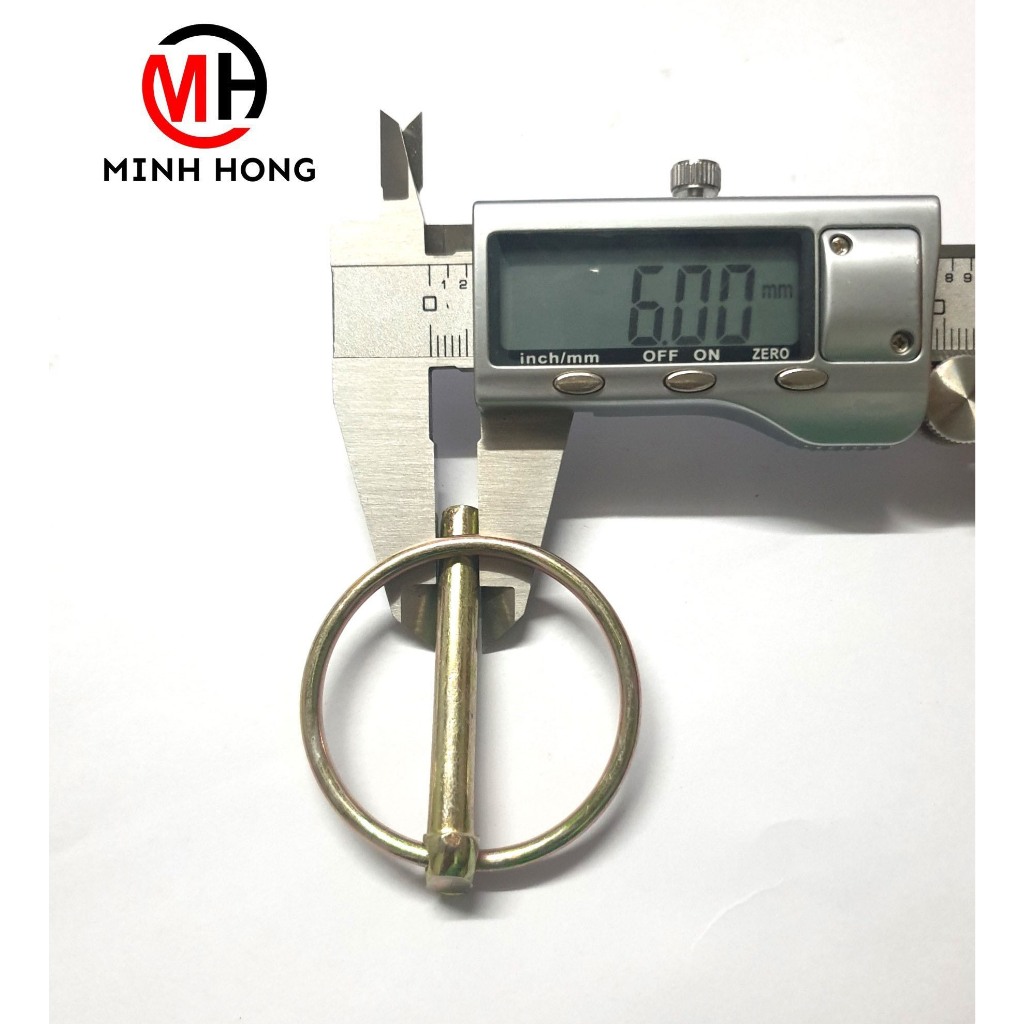 Chốt bật ( chốt khóa, chốt ghim) 6mm mạ vàng, dùng cho dàn kiếm máy cày [10 chốt/bịch] (hàng OEM)
