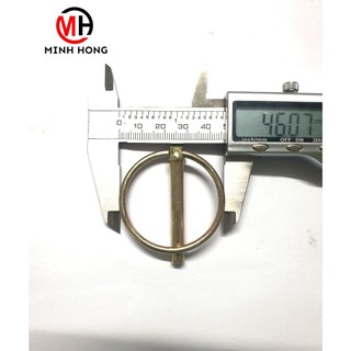 Chốt bật ( chốt khóa, chốt ghim) 6mm mạ vàng, dùng cho dàn kiếm máy cày [10 chốt/bịch] (hàng OEM)