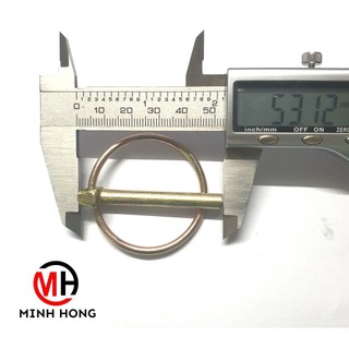 Chốt bật ( chốt khóa, chốt ghim) 6mm mạ vàng, dùng cho dàn kiếm máy cày [10 chốt/bịch] (hàng OEM)