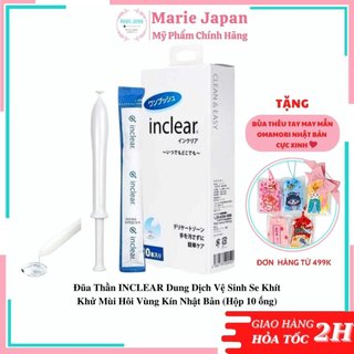 Đũa thần INCLEAR dung dịch vệ sinh se khít vùng kín Nhật Bản (Hộp 10 ống)