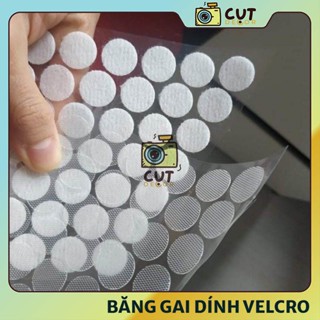 Băng Dính Gai Velcro Cụt Decor dùng dán Tấm Phông Nền, dán tường tiện dụng