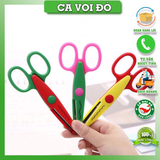 Kéo răng cưa, kéo viền sóng thủ công cho bé làm thiệp ,album