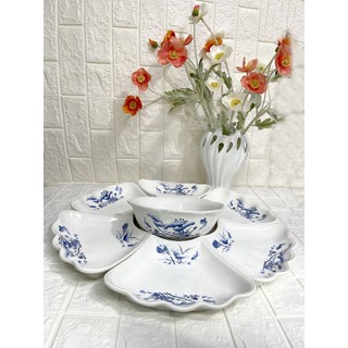 Bộ bát hoa mặt trời Set 7 món sang trọng gồm 1 tô và 7 đĩa