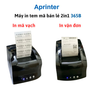 Máy In Tem Mã Vạch, in tem trà sữa, in vận đơn 365B rất rẻ, sử dụng trên điện thoại và máy tính