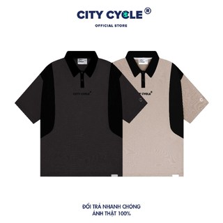 Áo Polo Local Brand Inlet thun cổ bẻ City Cycle form rộng oversize nam nữ