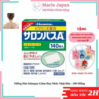 Miếng Dán Salonpas Giảm Đau Nhức Nhật Bản - 140 Miếng