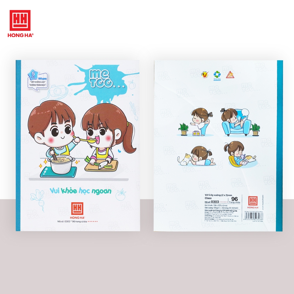Vở 5 ô ly 96 trang Hồng Hà Class Me too - 0303