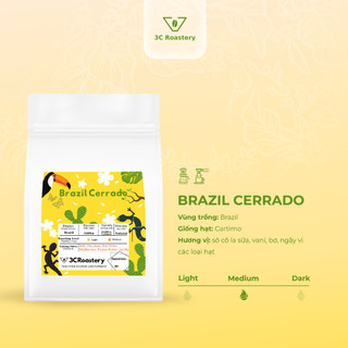 Cà phê nhập khẩu 100% Arabica Brazil (ít Caffein, Ít Đắng) hợp pha coldbrew, espresso - Rang xay nguyên chất