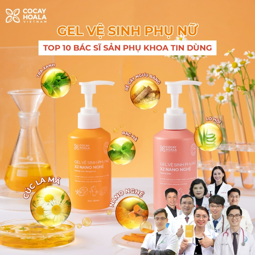 Dung Dịch Vệ Sinh Phụ Nữ Gel X2 Nano Nghệ Cỏ Cây Hoa Lá Chính Hãng 150 ml, ddvs Khử Mùi Hôi Làm Sạch Vùng Kín Cho Bà Bầu