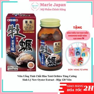 Viên Uống Tinh Chất Hàu Tươi Orihiro Tăng Cường Sinh Lý  New Oyster Extract - Hộp 120 viên