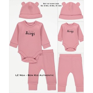 Set sơ sinh 3 chi tiết george chính hãng sz 3-6m, 6-9m, 9-12m