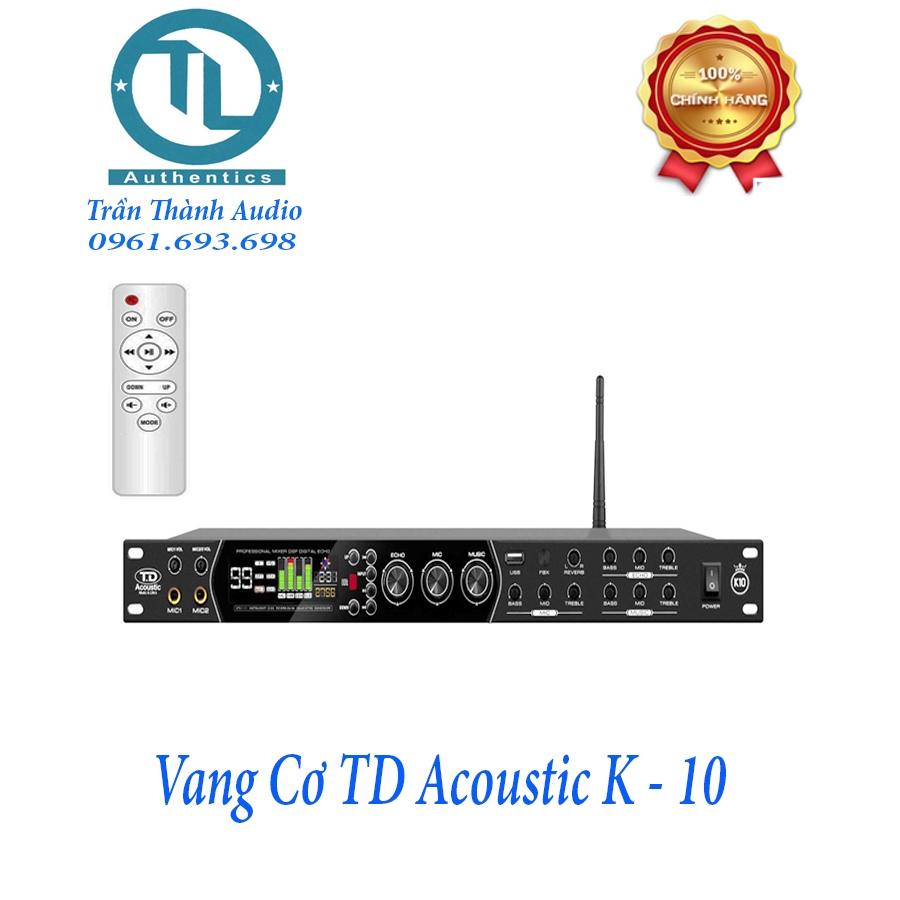 Vang cơ TD Acoustic K10 có reverb cổng quang bluetooh 5.0 thế hệ 2023 bảo hành 12 tháng