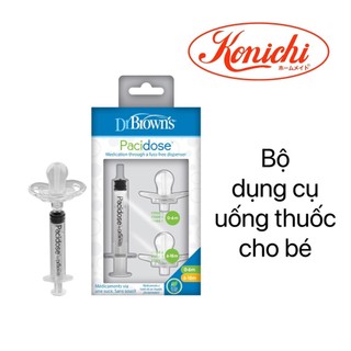 Bộ dụng cụ uống thuốc Pacidose dành cho bé - Dr.Brown's