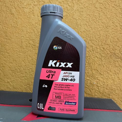 Nhớt Kixx 5W40 Fully Synthentic 800ml cho xe tay ga nhập khẩu Hàn Quốc