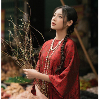 Tóc Giả Tết Dài Đuôi Ngựa, Tết Cổ Trang chụp ảnh Áo Dài Qiqishop