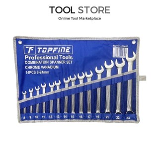 Bộ cờ lê vòng miệng 8-24 thép CR-V TOPFINE