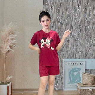 Đồ bộ thun nữ mặc nhà cotton